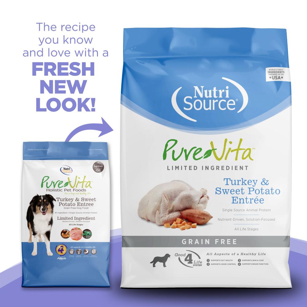 NutriSource Pure Vita Grain Free Turkey Sweet Potato Dry Dog