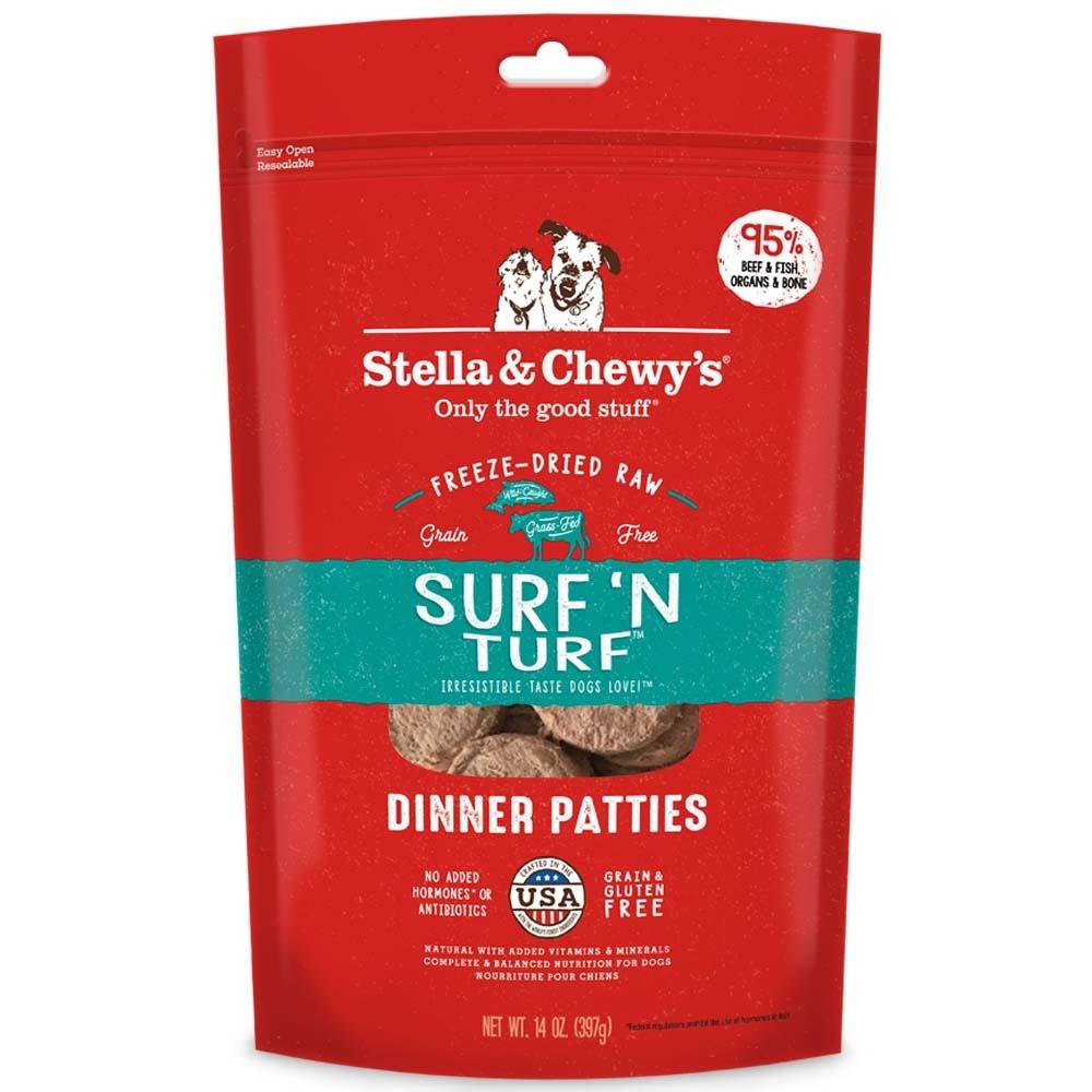 Stella Chewy s Freeze Dried Raw Dinner Patties for Dogs Surf