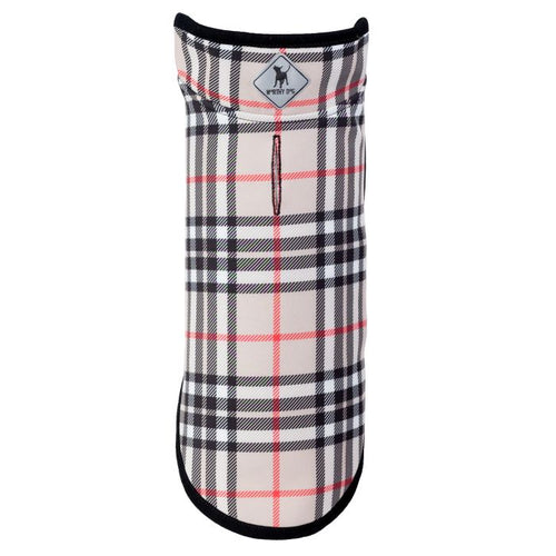 The Worthy Dog Tan Plaid Softshell Jacket