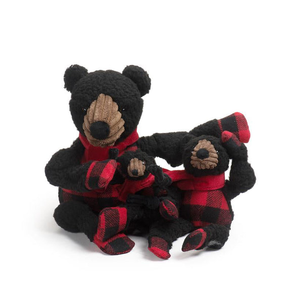 HuggleHounds Fireside Black Bear Knottie * (Small)