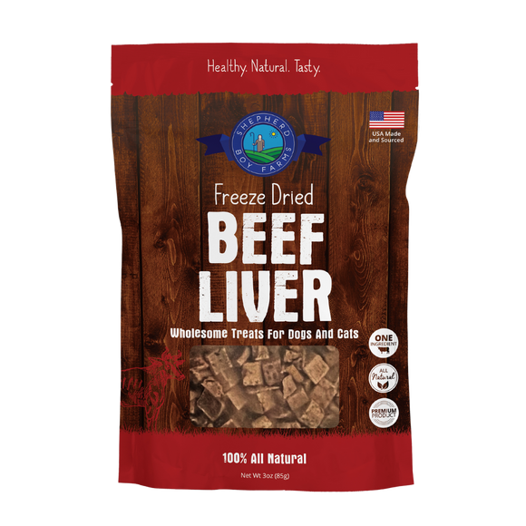 Shepherd Boy Farms Beef Liver Freeze Dried Treats