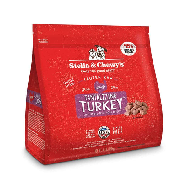 Stella & Chewy's TANTALIZING TURKEY FROZEN RAW DINNER MORSELS (4 lb)
