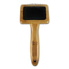 Bamboo Groom Slicker Brush with Stainless Steel Pins (Medium)