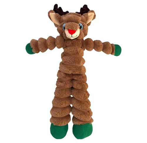 KONG Holiday Shakers Crumples Reindeer Dog Toy