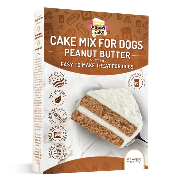 Puppy Cake Mix - Peanut Butter Wheat-Free (9 oz)