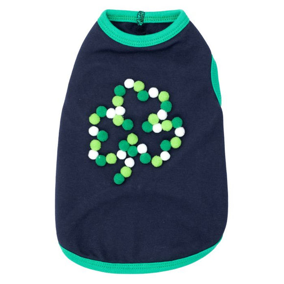 The Worthy Dog Pom Pom Shamrock Tee