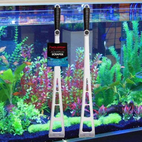 AQUATOP Glass Aquarium Scraper with Stainless Steel Blade (10)