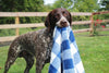 Tall Tails Navy Hunter's Plaid Dog Blanket (30 x 40)