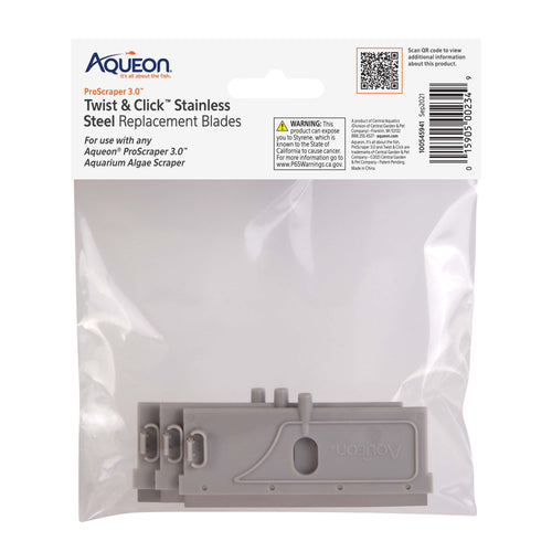 Aqueon ProScraper 3.0 Twist & Click Stainless Steel Replacement Blades
