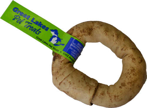 Great Lakes Pet Treats Peanut Butter Rawhide Donut