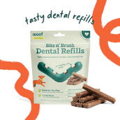 Woof Bite n' Brush Refills Dog Toy