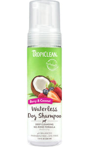 Tropiclean waterless shop dog shampoo