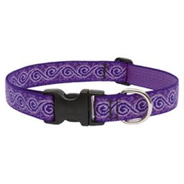 Dog Collar, Adjustable, Jelly Roll, 1 x 16 to 28-In.