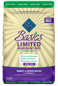 Blue Buffalo Basics Grain Free Adult Turkey and Potato Dry Dog Food