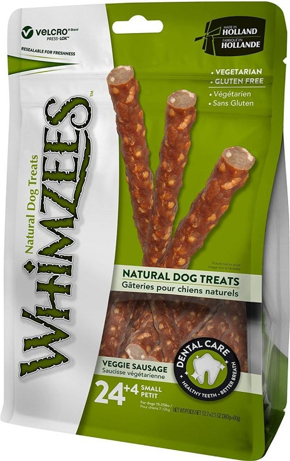 Whimzees Veggie Sausage Dental Chew Dog Treats