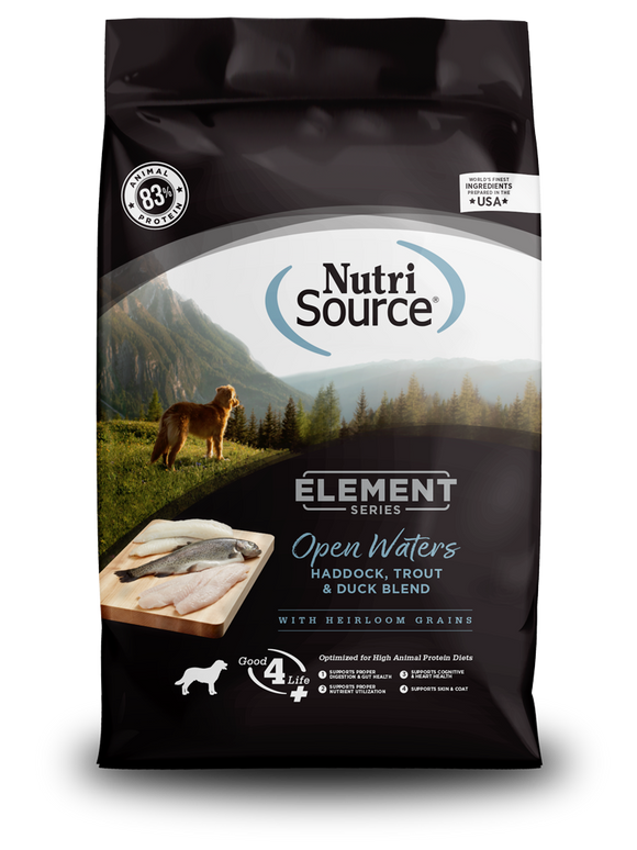 NutriSource® Element Series Open Waters Haddock, Trout, & Duck High Animal Protein Blend