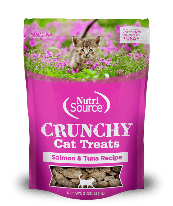 NutriSource® Crunchy Cat Salmon & Tuna Treats (3 Oz)