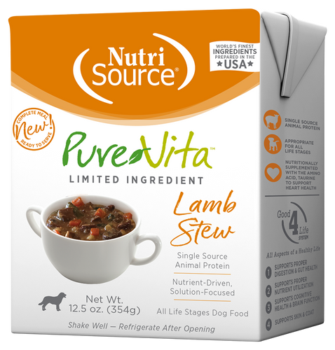 NutriSource® PureVita Lamb Stew Limited Ingredient Wet Dog Food