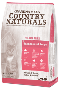 Grandma Mae's Country Naturals Grain Free Salmon Meal Recipe for Cats & Kittens