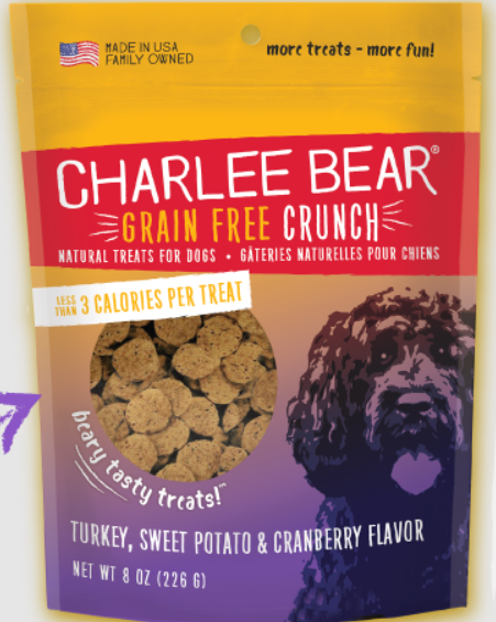 Charlee Bear Grain Free Bear Crunch Turkey Sweet Potato Cranberry Flavor Monroe MI Scally Waggs Pet Supplies